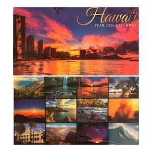 Hawaii 2026 Calendar with Stunning Scenic Photography